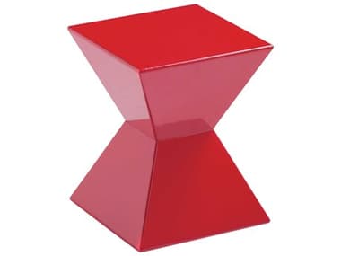 Sunpan Modern Home Urban Unity Red 13'' Wide Square End Table SPN13004
