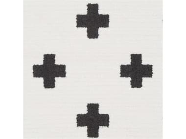 Surya Moroccan Shag Black / Charcoal White Square Sample SYMCS2306SAMPLE