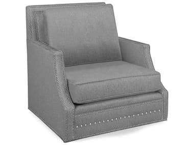 Temple Patterson Swivel 35" Fabric Accent Chair TMF24395S