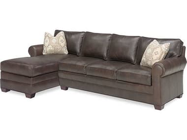 Temple Remington 39" Wide Leather Upholstered Sectional Sofa TMF17310SECTIONAL