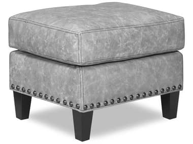 Temple Warner 25" Leather Upholstered Ottoman TMF25843