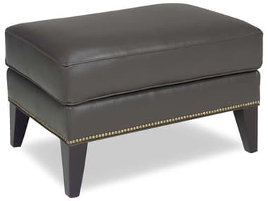 Temple Weston 32" Leather Upholstered Ottoman TMF233