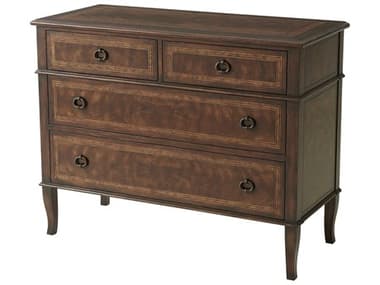 Theodore Alexander Brooksby 45" Wide Cerejeira Veneer Mahogany Brown Wood Accent Chest TAL6005490
