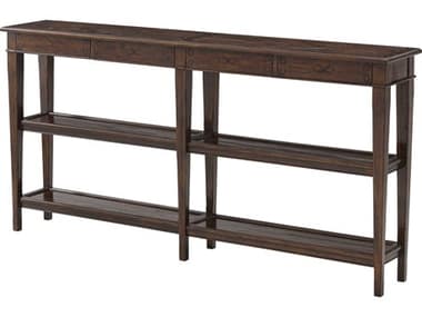 Theodore Alexander Castle Bromwich 72&quot; Rectangular Wood Mahogany Console Table TALCB53002