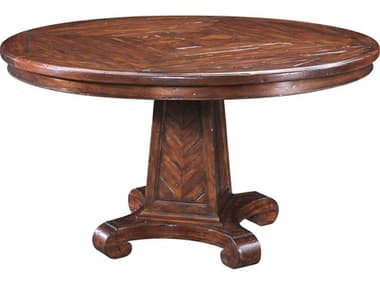 Theodore Alexander Castle Bromwich 53" Round Wood Mahogany Dining Table TALCB54021