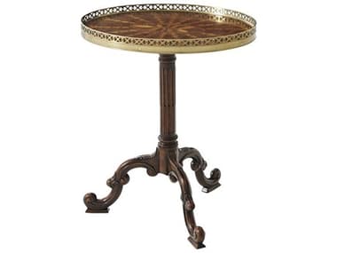 Theodore Alexander Essential 19" Oval Wood Mahogany End Table TAL5005022