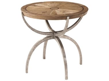 Theodore Alexander The Echoes 26" Round Wood Echo Oak End Table TALCB50038C062