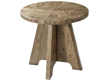 Theodore Alexander The Echoes 28" Round Wood Echo Oak End Table TALCB50043C062