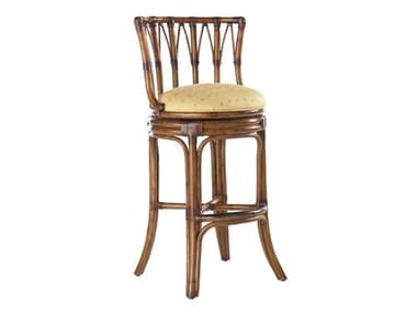 Tommy Bahama Island Estate South Beach Swivel Fabric Upholstered Rattan Bar Stool - Ships Assembled TO01053181601