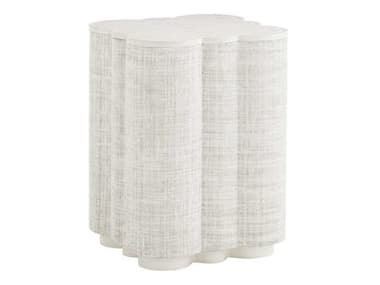 Tommy Bahama Ivory Key Spar Point 18" Square Wood Braided Banana Leaf End Table TO010543954