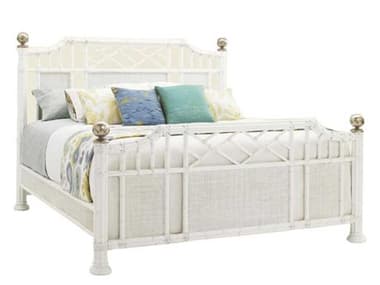 Tommy Bahama Ivory Key Prichards Bay White Solid Wood Queen Panel Bed TO010543133C