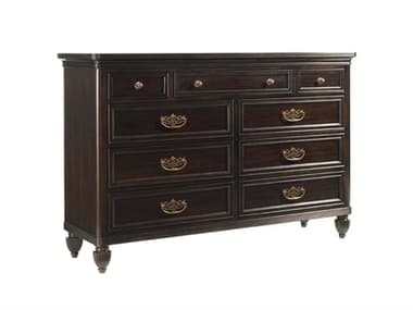 Tommy Bahama Royal Kahala Suite 68&quot; Wide 9-Drawers Brown Solid Wood Dresser TO010537233