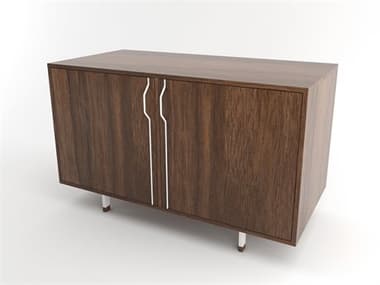 Tronk Design Chapman Storage Collection 47'' Walnut Wood White Sideboard TROCHP2U2DOWALWH