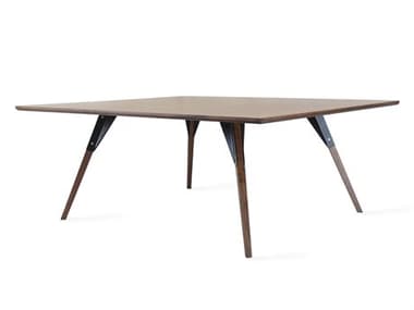 Tronk Design Clarke Collection 54" Rectangular Wood Black Coffee Table TROCLKCOFWALLGRECBL