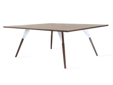 Tronk Design Clarke Collection 54" Rectangular Wood White Coffee Table TROCLKCOFWALLGRECWH