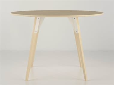 Tronk Design Clarke Collection 46" Oval Wood White Dining Table TROCLKDINMPLSMOVLWH