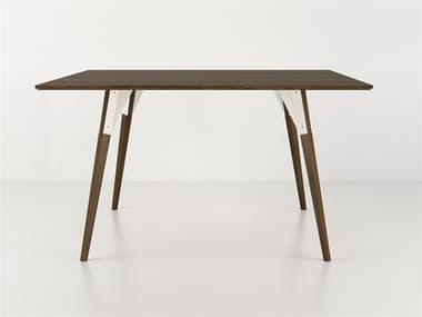 Tronk Design Clarke Collection 54" Rectangular Wood White Dining Table TROCLKDINWALLGRECWH