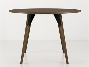 Tronk Design Clarke Collection 46" Oval Wood Black Dining Table TROCLKDINWALSMOVLBL