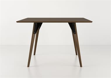 Tronk Design Clarke Collection 46" Rectangular Wood Black Dining Table TROCLKDINWALSMRECBL