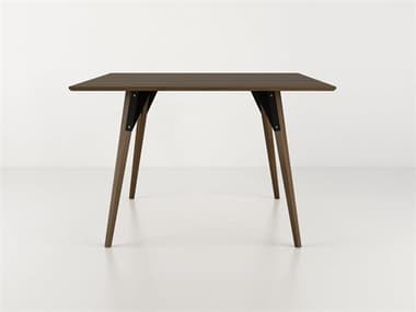 Tronk Design Clarke Collection 40" Square Wood Black Dining Table TROCLKDINWALSMSQBL