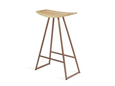 Tronk Design Maple Wood Rose Copper Counter Stool TROROBMPLCTRNOINLCP