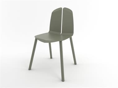 Tronk Design Oak Wood Green Side Dining Chair TRONOACHRPGPG