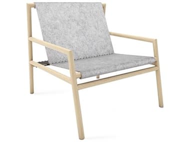 Tronk Design Gallagher Grey Felt / Maple Accent Chair TROGALLNGMPLFLTGRY