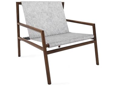 Tronk Design Gallagher Grey Felt / Walnut Accent Chair TROGALLNGWALFLTGRY