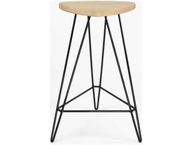 Tronk Design Madison Black Side Counter Height Stool TROMADCTRMPLBL
