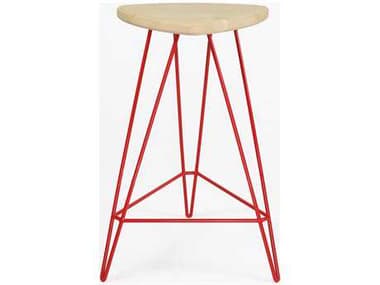 Tronk Design Madison Red Side Counter Height Stool TROMADCTRMPLRD