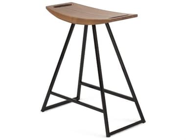Tronk Design Robert Walnut / Black Dining Stool TROROBWALTBLNOINLBL