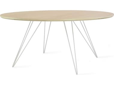Tronk Design Williams Round Coffee Table TROWILCOFMPLSMCIRWH