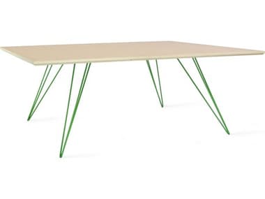 Tronk Design Williams 46" Rectangular Wood Maple Green Coffee Table TROWILCOFMPLSMRECGN