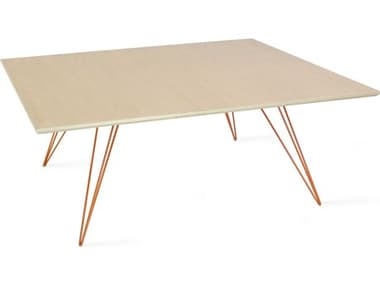 Tronk Design Williams 46" Rectangular Wood Maple Orange Coffee Table TROWILCOFMPLSMRECOR