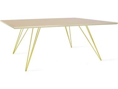 Tronk Design Williams Maple / Yellow 46'' Wide Rectangular Coffee Table TROWILCOFMPLSMRECYL
