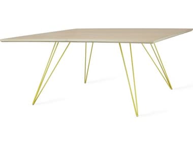 Tronk Design Williams Maple / Yellow 40'' Wide Square Coffee Table TROWILCOFMPLSMSQYL