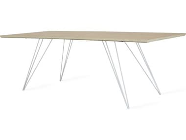 Tronk Design Williams Maple / White 54'' Wide Rectangular Coffee Table TROWILCOFMPLXSMRECWH