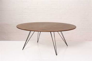 Tronk Design Williams Round Wood Coffee Table TROWILCOFWALLGCIRBL