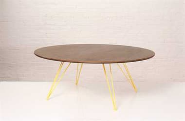 Tronk Design Williams Walnut Round Coffee Table TROWILCOFWALLGCIRYL