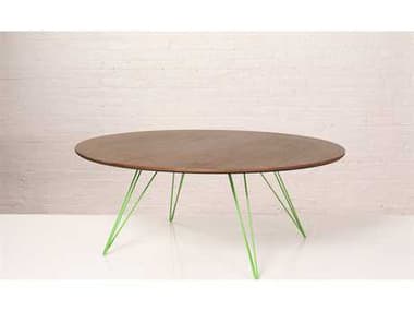 Tronk Design Williams 46" Oval Wood Coffee Table TROWILCOFWALLGOVLGN