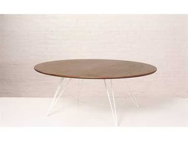 Tronk Design Williams 46" Oval Wood Coffee Table TROWILCOFWALLGOVLWH