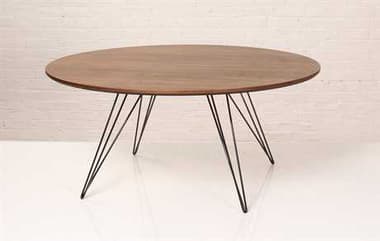 Tronk Design Williams Round Wood Coffee Table TROWILCOFWALSMCIRBL