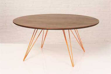 Tronk Design Williams Round Wood Coffee Table TROWILCOFWALSMCIROR