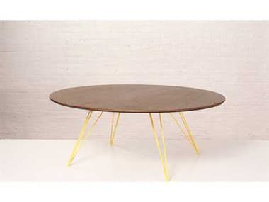 Tronk Design Williams 40" Oval Wood Coffee Table TROWILCOFWALSMOVLYL