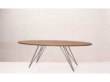 Tronk Design Williams 23" Oval Wood Coffee Table TROWILCOFWALXSMOVLBL