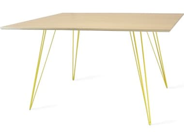 Tronk Design Williams 54" Rectangular Wood Maple Yellow Dining Table TROWILDINMPLLGRECYL