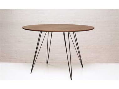 Tronk Design Williams 46" Round Wood Dining Table TROWILDINWALLGCIRBL