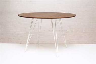 Tronk Design Williams 46" Round Wood Dining Table TROWILDINWALLGCIRWH