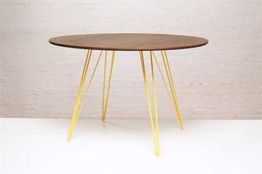 Tronk Design Williams 46" Round Wood Dining Table TROWILDINWALLGCIRYL