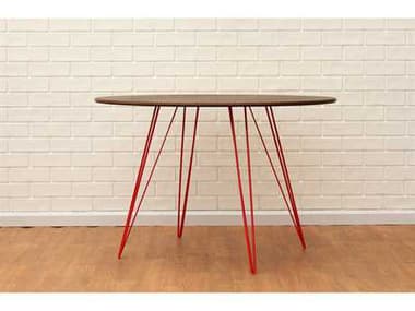 Tronk Design Williams 46" Oval Wood Dining Table TROWILDINWALLGOVLRD